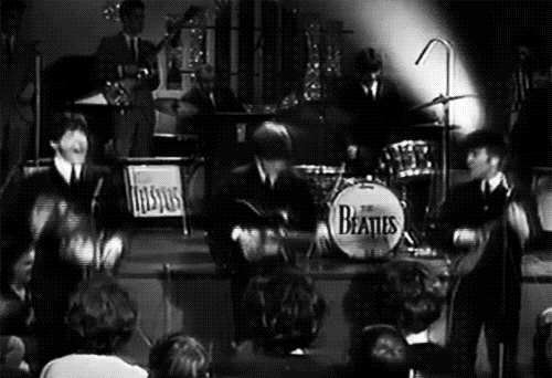 The Beatles, bowing in unison